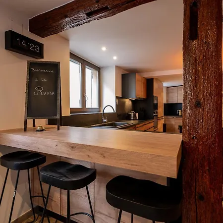 Ferienhaus La Ruine Alsace Jacuzzi Billard 10 Personnes